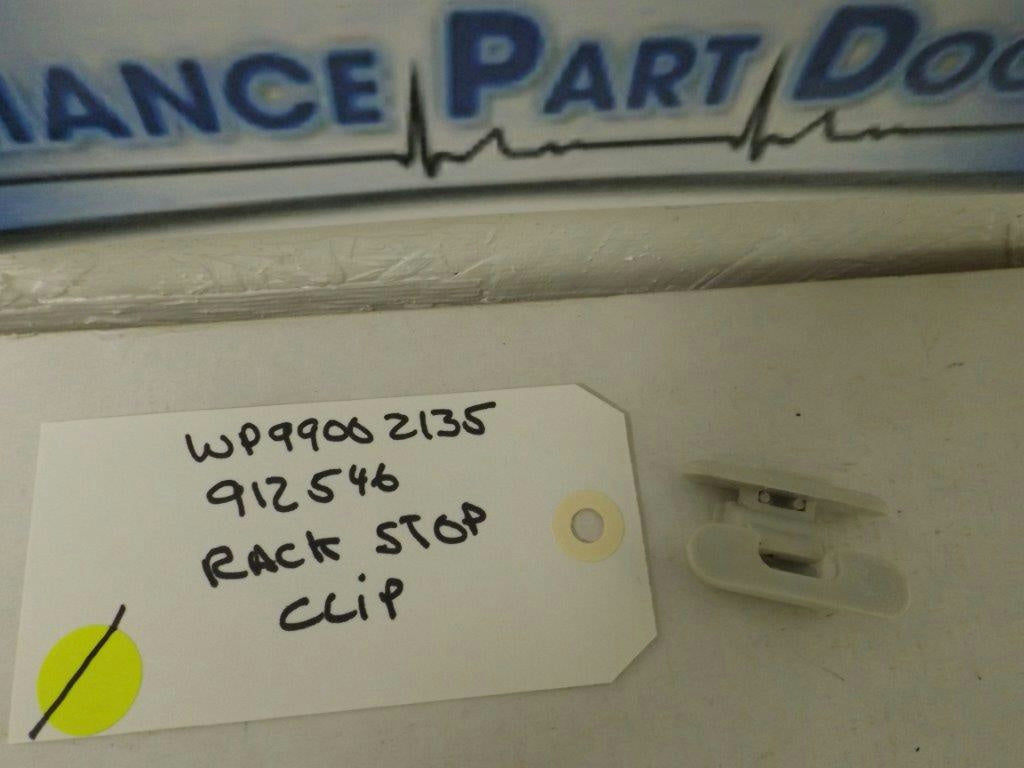 JENN AIR MAYTAG DISHWASHER WP99002135 912546 RACK STOP CLIP USED JENN AIR MAYTAG DISHWASHER WP99002135 912546 RACK STOP CLIP USED